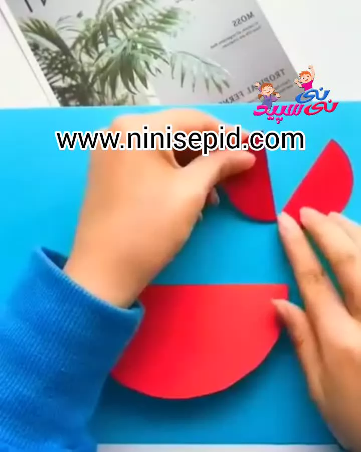 کاردستی خرچنگ با کاغذ رنگی