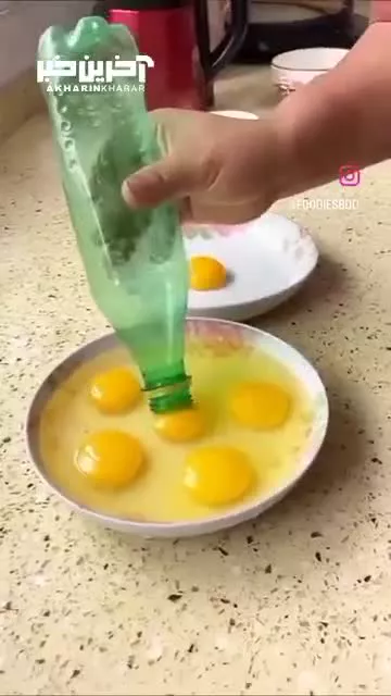 جدا کردن راحت زرده از سفیده تخم مرغ