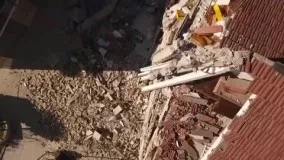 خسارات زلزله ایتالیا به ساختمان ها به روایت تصویر