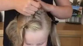 آموزش بافت موی زیبا و ساده برای دختر بچه ای ناز