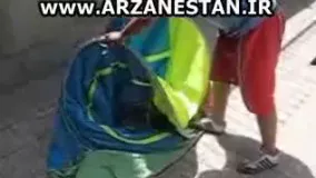 جمع کردن چادر مسافرتی