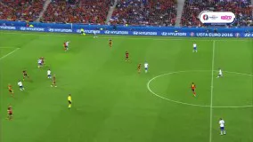 گل اول جاکرینی در بازی ایتالیا - بلژیک