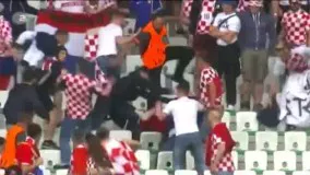 درگیری شدید میان هواداران کرواسی