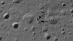 دیده شدن تصویر عجیب انسان روی ماه