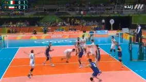 والیبال ایران ۰-۳ ایتالیا (المپیک ریو 2016)