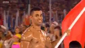 پرچمدار "تونگا" در افتتاحیه المپیک ریو 2016