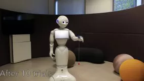 ربات پپر می‌تواند بازی "توپ و فنجان" را یاد بگیرد