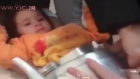 نجات کودک از توی کتری 