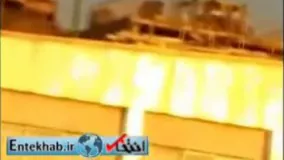 فیلم_ لحظه شلیک ضدهوایی در آسمان تهران