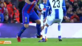حرکات زیبا و تکنیکی بازیکنان بارسلونا در فصل