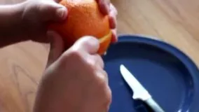 پوست کندن پرتقال به روشی جالب
