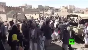  لحظه انهدام و سقوط پهپاد MQ9جاسوسی آمریکا توسط انصارالله یمن بر فراز صنعا
