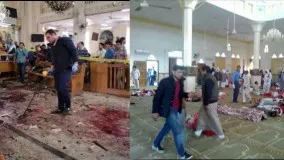 حمله تروریستی مصر - داخل مسجد الروضه پس از حمله تروریستی