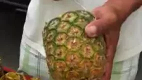 طرز پوست گرفتن آناناس