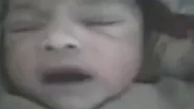 کودکی تازه متولد شده که بجایه گریه کردن نام مبارک الله
