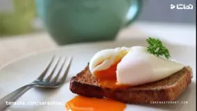 طرز تهیه تخم مرغ آب پز برای صبحانه  