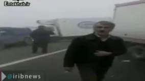 فیلم/ تصادف زنجیره ای 40خودرو در جاده ارومیه-مهاباد
