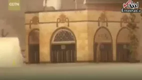 فیلم/ تصاویری از آتش سوزی سفارت ایران در صنعا 