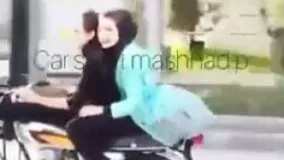  موتور سواری دو دختر در ایران