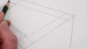 طراحی با مداد پله پنروز