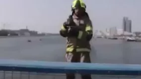 استفاده آتش نشانان دبی از جت پک