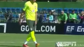 پنالتی جالب نیمار در تمرینات فوتبال برزیل