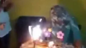 حادثه وحشتناک آتش گرفتن دختر در مراسم جشن تولدش!