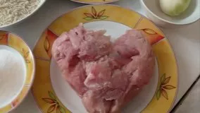 هویج پلو با گوشت مرغ