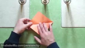  آموزش کاردستی ساخت ماهی با کاغذ ( اوریگامی )