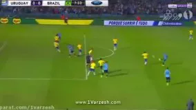 خلاصه بازی اروگوئه 1 - 4 برزیل