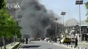دقایقی بعد از انفجار در کابل