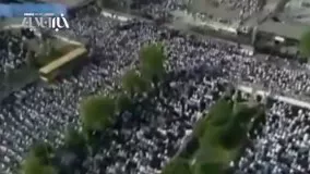تصاویر هوایی از نماز عید فطر