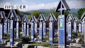  قبرستان آبی در رومانی مرگ را شوخی گرفته است