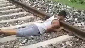صحنه وحشتناک از تصادف قطار