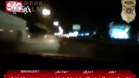 تعقیب و گریز واحد گشت پلیس آگاهی تهران با سارق خودرو 