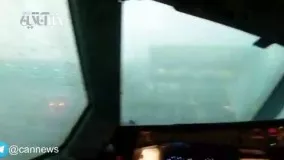 بارش تگرگ شدید در فرودگاه استانبول 