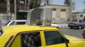 ابتکار جالب از یک راننده تاکسی در زابل!!!