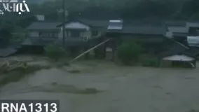 بارش باران های سیل آسا و  سیل در ژاپن