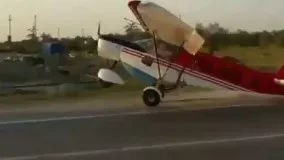 هواپیما وسط خیابون