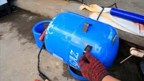 ابزار نجاری - ویدیو آموزش ساخت کمپرسور باد با موتور یخچال