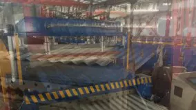 تخلیه دستگاه رول فرمینگ دو طبقه سینوسی و طرح سفال 