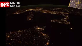 فیلمبردارى بی‌نظیر ناسا از کره‌ی زمین در تاریکی شب
