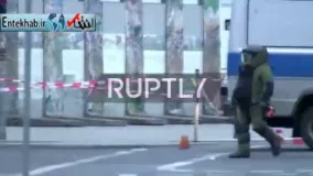  فیلم/ لحظه بازکردن در کیف مشکوک به بمب در برلین 