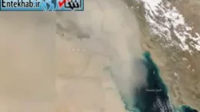 فیلم/ گرد و خاک عراق چگونه وارد ایران می‌شود 