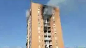 دانلود فیلم آتش سوزی در یک ساختمان سیزده طبقه در شهر میلان ایتالیا