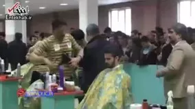 فیلم/ عجیب‌ترین شیوه‌های آرایشگری در ایران