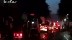 فیلم/ آتش‌سوزی کارگاه مبل ۲۰۰۰ متری در تهران