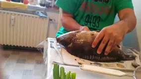 طرز تهیه سبزی پلو با ماهی شکم پر
