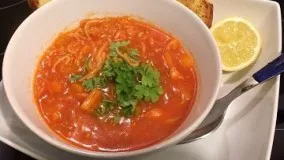 آموزش سوپ گوجه فرنگی با ورمیشل
