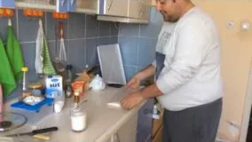 آموزش بستنی سنتی زعفرانی در منزل 